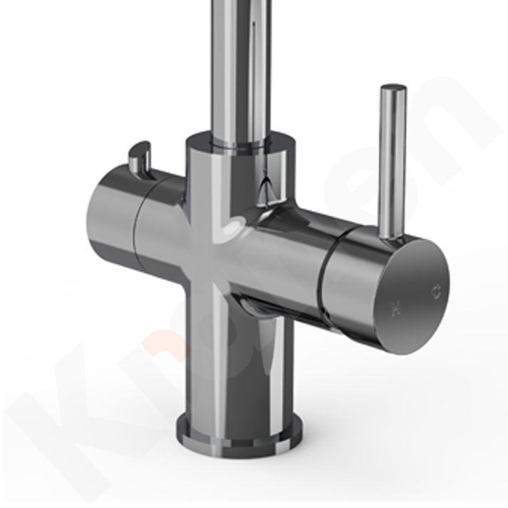 4-in-1 Chrome Boiling Water Tap Closeup