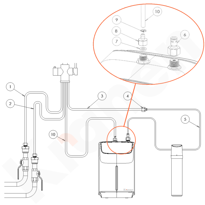 3-1 Boiling Water Tap Installation Instructions