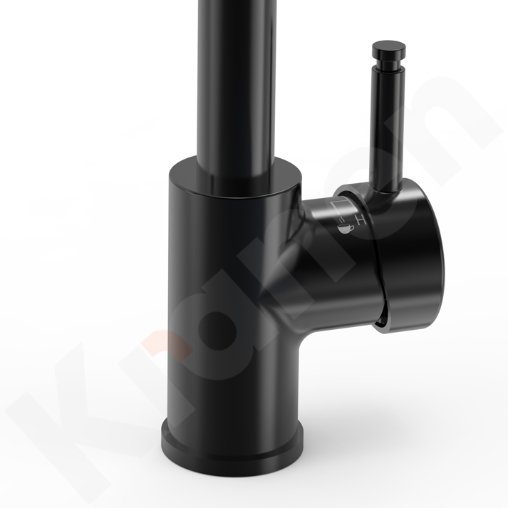 Flexi Instant 3-1 Matt Black Boiling Water Tap Closeup