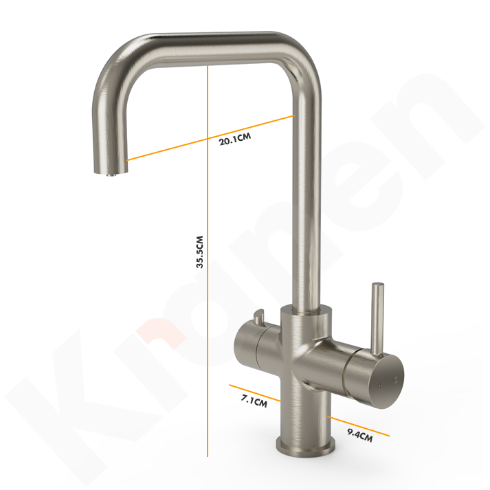Instant 4-1 Brushed Steel Boiling Water Tap