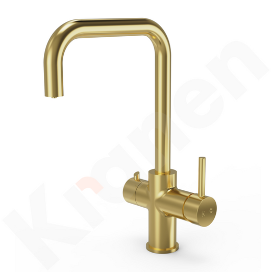 Instant 4-1 Brushed Brass Boiling Water Tap